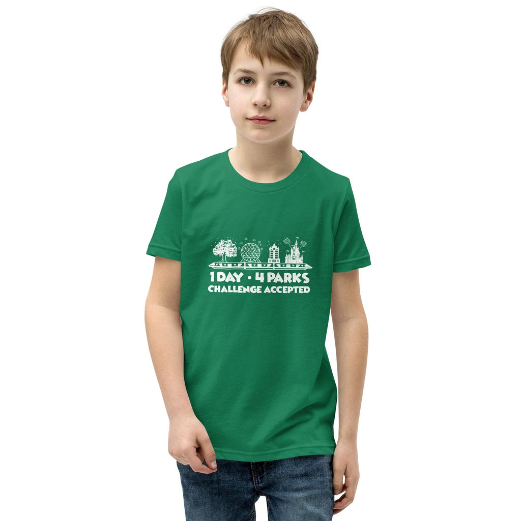 1 Day 4 Parks Challenge Disney t-shirt - White product image 8