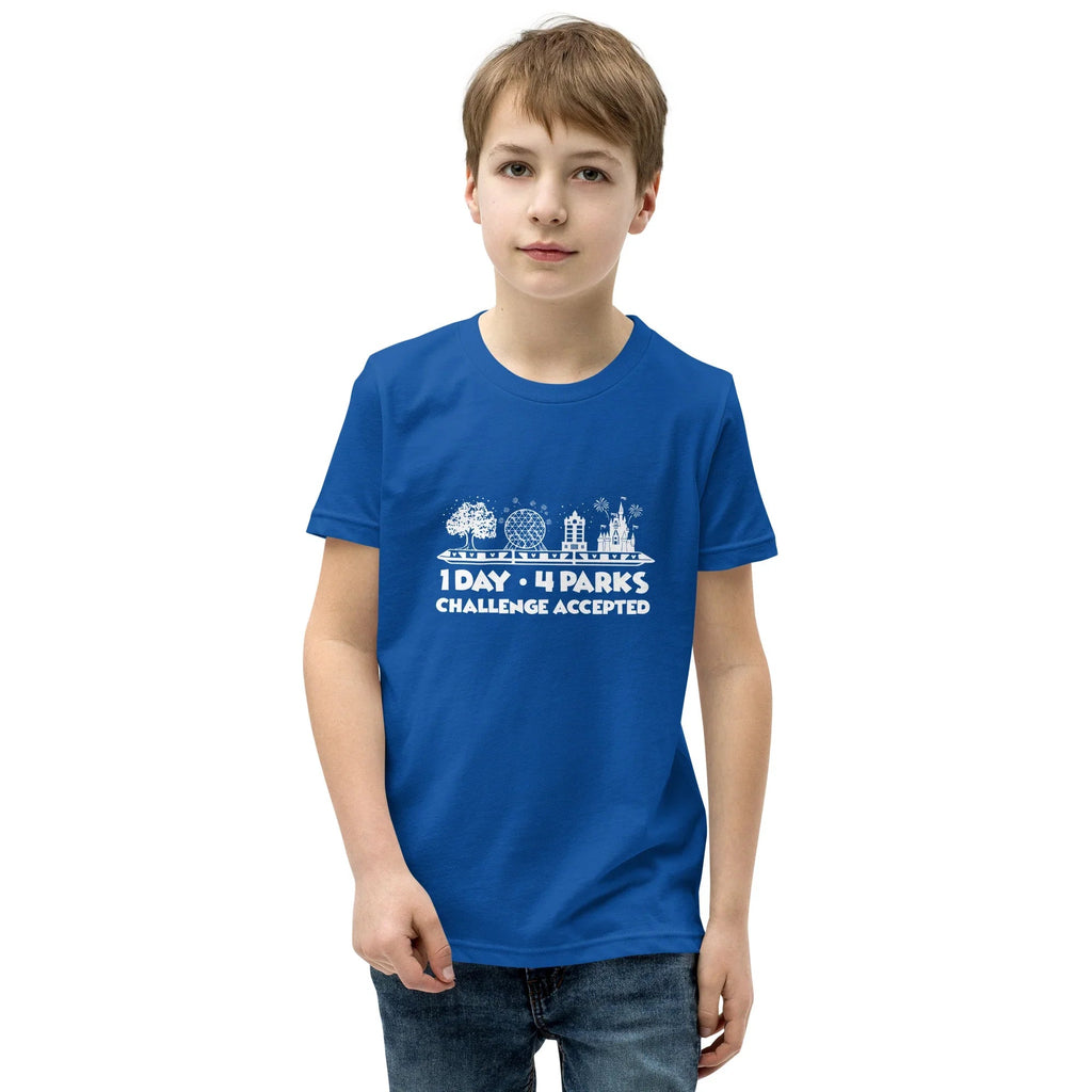 1 Day 4 Parks Challenge Disney t-shirt - White product image 6